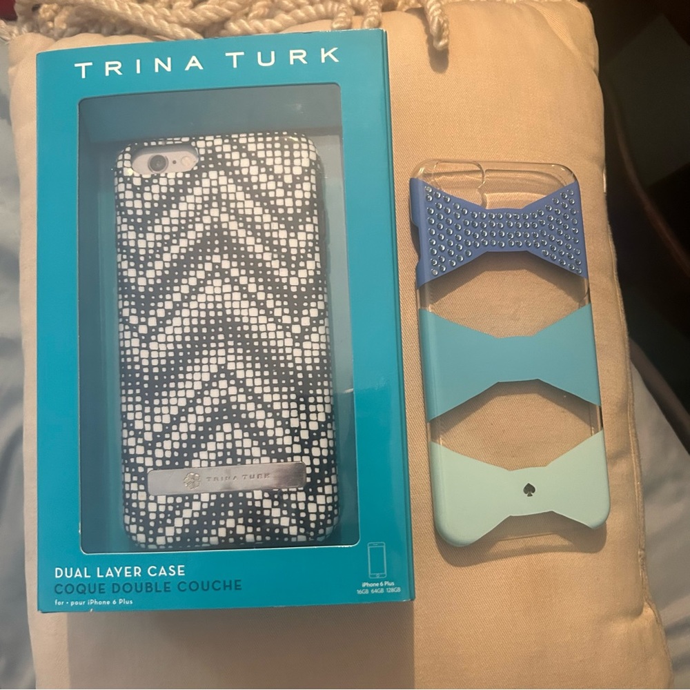 Lot of 2 IPhone 6 Plus Kate Spade &Trina Turk
